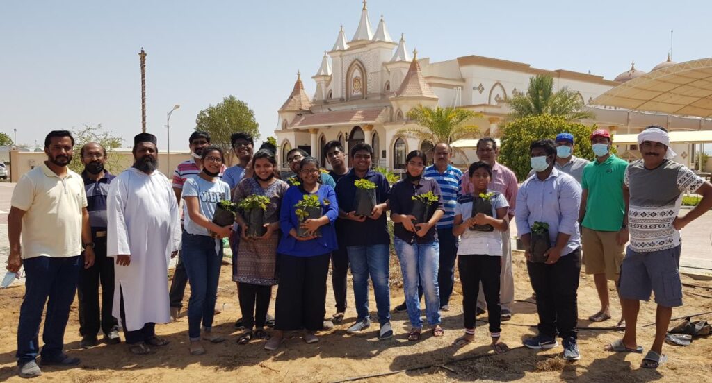 Tree planting on Environment Day in Al Ain, UAE