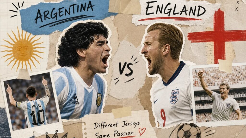Argentina vs England: The Rivalry Every Indian Football Fan Knows (AI generated)